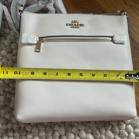 Coach Ivory Crossbody Bag with Gold Accents - Picture 6 of 7